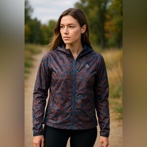 Nike ACG Cinder Cone Allover print jacket Obsidian/Moon fossil Windproof Small